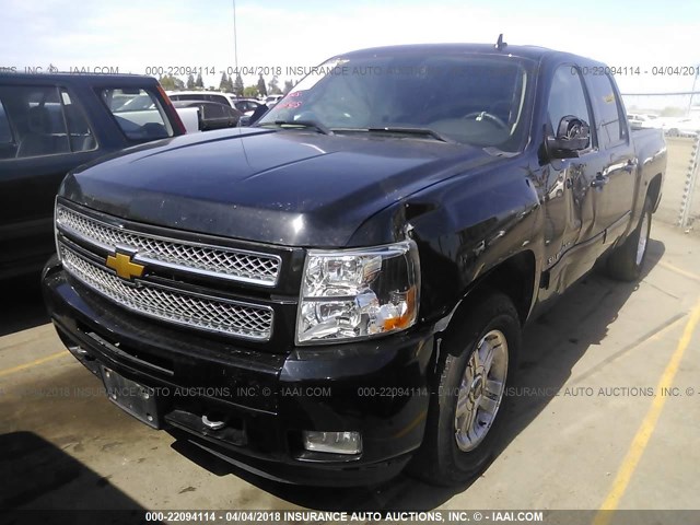 3GCPKSE77CG229415 - 2012 CHEVROLET SILVERADO K1500 LT BLACK photo 2