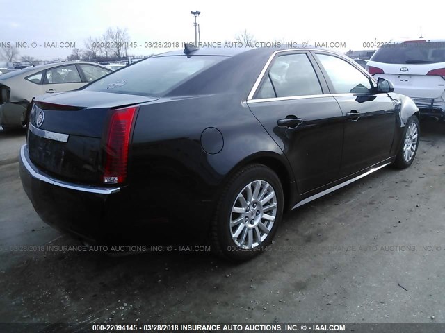 1G6DG5EGXA0137483 - 2010 CADILLAC CTS LUXURY COLLECTION BLACK photo 4