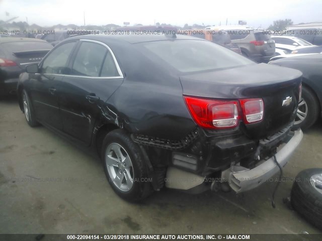 1G11B5SL8EF117843 - 2014 CHEVROLET MALIBU LS BLACK photo 3
