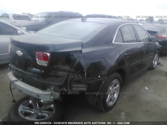 1G11B5SL8EF117843 - 2014 CHEVROLET MALIBU LS BLACK photo 4