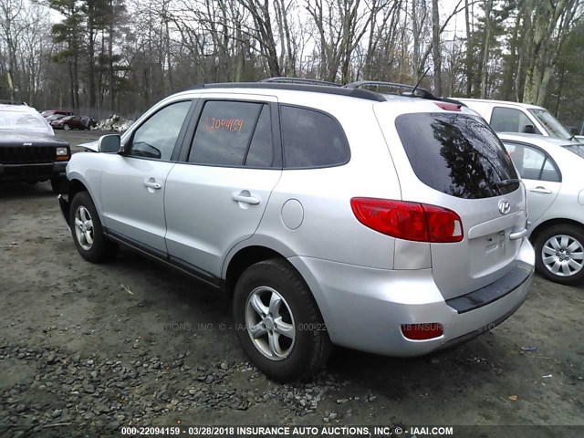 5NMSG73D08H193953 - 2008 HYUNDAI SANTA FE GLS SILVER photo 3