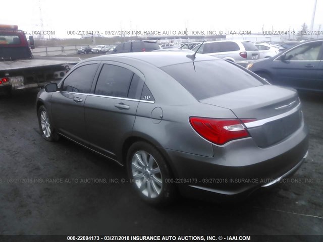 1C3CCBBB4CN303065 - 2012 CHRYSLER 200 TOURING SILVER photo 3