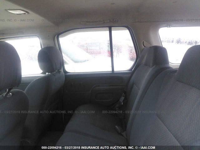 5N1ED28T33C661783 - 2003 NISSAN XTERRA XE/SE WHITE photo 8