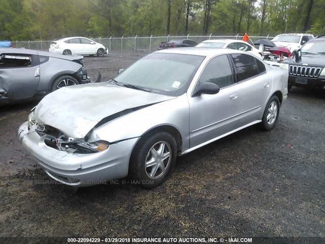 1G3NL52F54C107609 - 2004 OLDSMOBILE ALERO GL SILVER photo 2