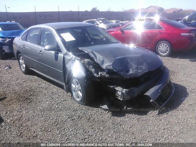 2G1WT58N489121672 - 2008 CHEVROLET IMPALA LT GRAY photo 1