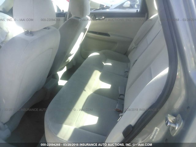 2G1WT58N489121672 - 2008 CHEVROLET IMPALA LT GRAY photo 8