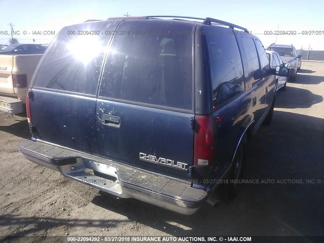 1GNEC13RXXJ529450 - 1999 CHEVROLET TAHOE C1500 BLUE photo 4