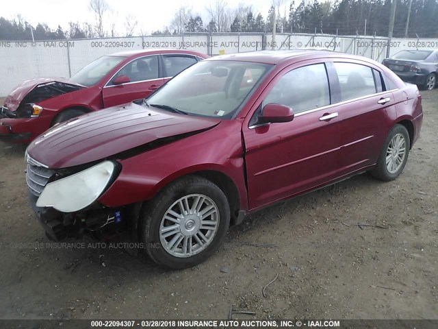 1C3LC66K97N529626 - 2007 CHRYSLER SEBRING LIMITED RED photo 2