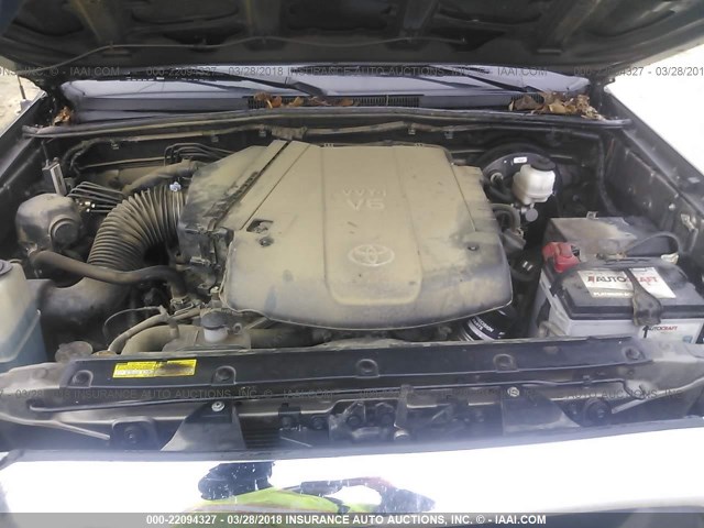 5TFLU4EN1EX093977 - 2014 TOYOTA TACOMA DOUBLE CAB ყავისფერი ფოტო 10