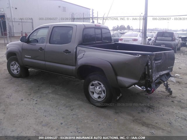 5TFLU4EN1EX093977 - 2014 TOYOTA TACOMA DOUBLE CAB ყავისფერი ფოტო 3