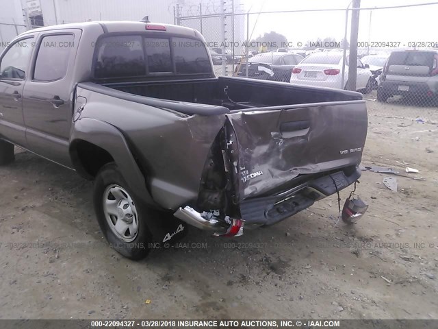 5TFLU4EN1EX093977 - 2014 TOYOTA TACOMA DOUBLE CAB ყავისფერი ფოტო 6