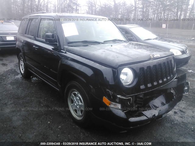 1C4NJRBB9ED504522 - 2014 JEEP PATRIOT SPORT BLACK photo 1