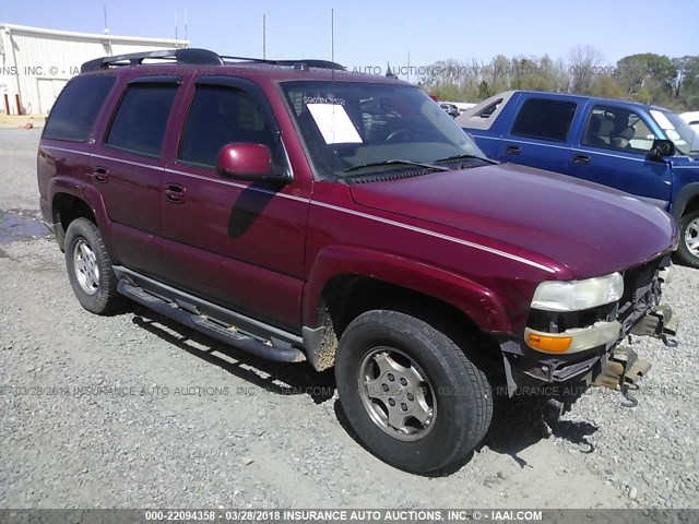 1GNEK13Z84R303052 - 2004 CHEVROLET TAHOE K1500 MAROON photo 1