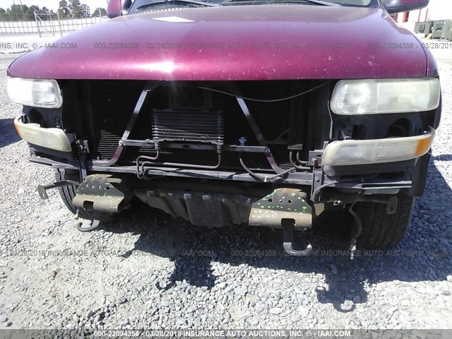 1GNEK13Z84R303052 - 2004 CHEVROLET TAHOE K1500 MAROON photo 6