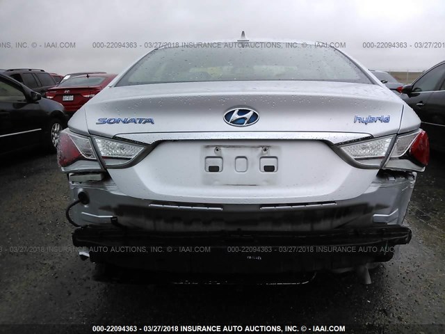 KMHEC4A48CA025843 - 2012 HYUNDAI SONATA HYBRID SILVER photo 6