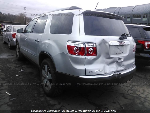 1GKKVRED4CJ220643 - 2012 GMC ACADIA SLT-1 Plata foto 3