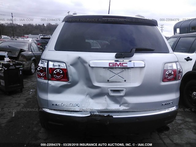 1GKKVRED4CJ220643 - 2012 GMC ACADIA SLT-1 Plata foto 6