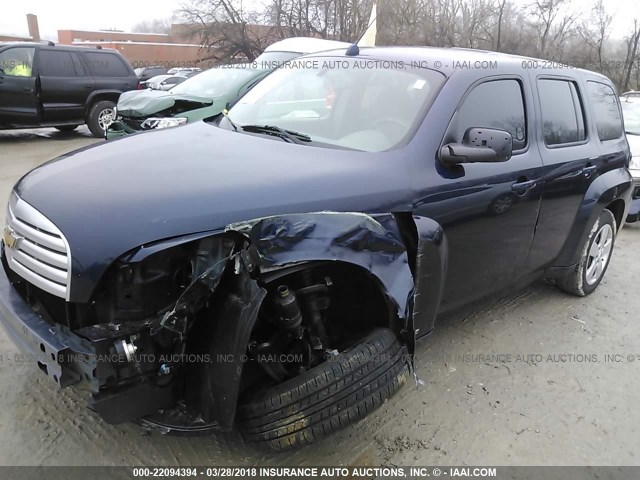 3GNDA13D18S594208 - 2008 CHEVROLET HHR LS BLUE photo 2
