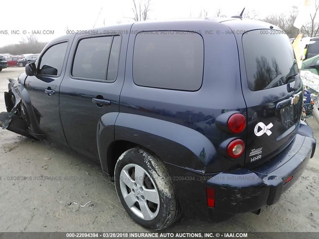 3GNDA13D18S594208 - 2008 CHEVROLET HHR LS BLUE photo 3