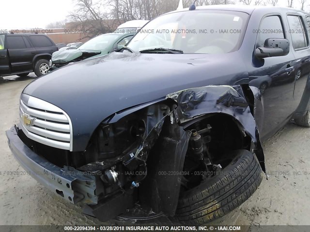 3GNDA13D18S594208 - 2008 CHEVROLET HHR LS BLUE photo 6