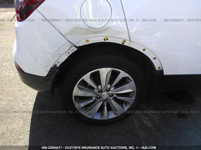 KL4CJASB8HB202559 - 2017 BUICK ENCORE PREFERRED WHITE photo 6