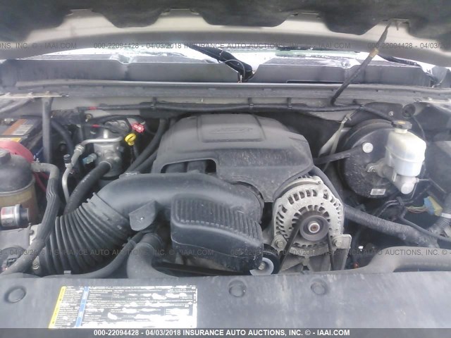 2GCEK13C381134268 - 2008 CHEVROLET SILVERADO K1500 SILVER photo 10