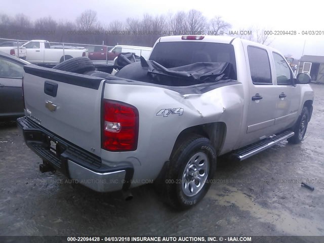 2GCEK13C381134268 - 2008 CHEVROLET SILVERADO K1500 SILVER photo 4