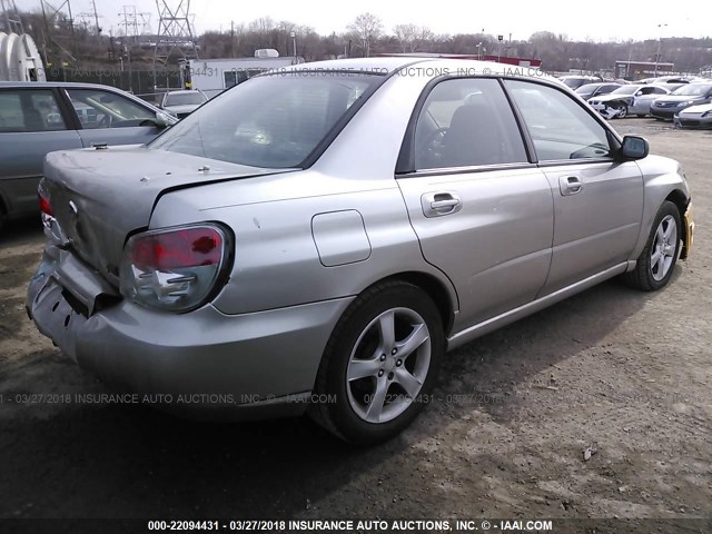 JF1GD67666H503256 - 2006 SUBARU IMPREZA 2.5I GRAY photo 4