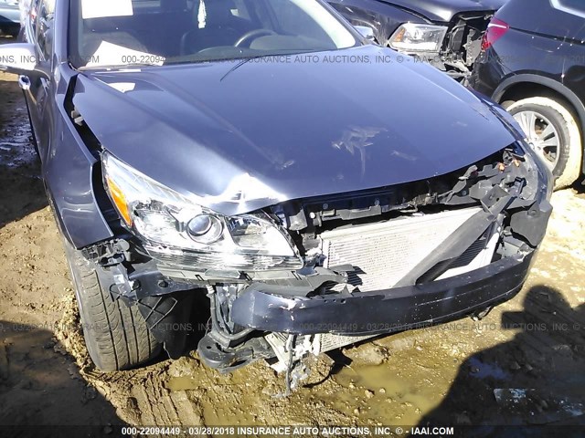 1G11H5SL6EF259381 - 2014 CHEVROLET MALIBU LTZ ლურჯი ფოტო 6
