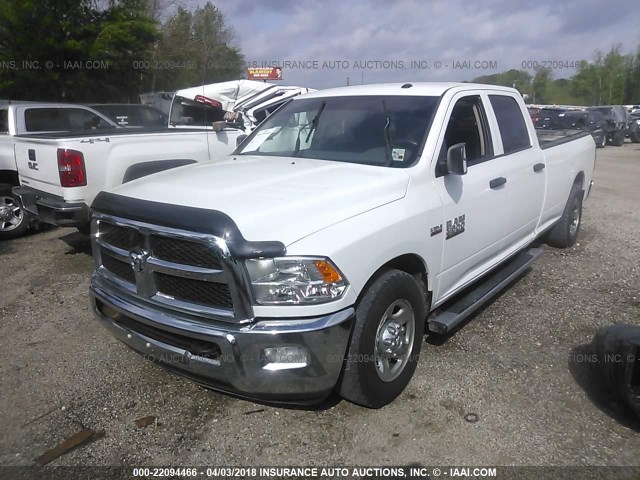 3C6TR4HT4DG556393 - 2013 RAM 2500 ST WHITE photo 2