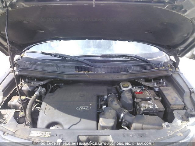 1FMHK8F85BGA01336 - 2011 FORD EXPLORER LIMITED 黑色 照片 10