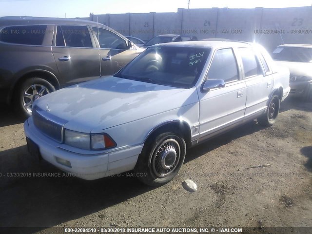 3C3XA563XMT551138 - 1991 CHRYSLER LEBARON A-BODY WHITE photo 2