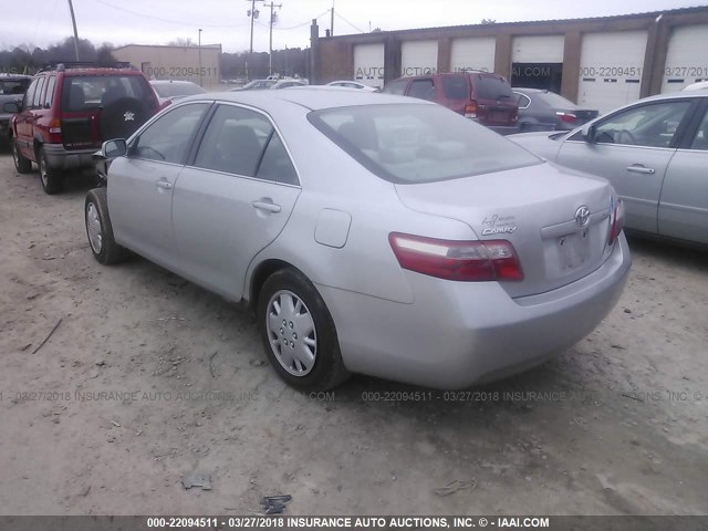 4T1BE46K77U607702 - 2007 TOYOTA CAMRY NEW GENERAT CE/LE/XLE/SE SILVER photo 3