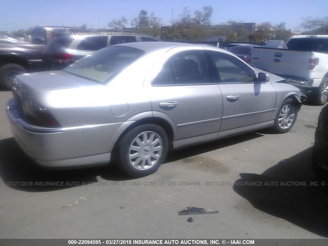 1LNHM86S15Y625526 - 2005 LINCOLN LS 银色 照片 4