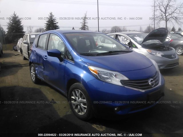 3N1CE2CP8FL448150 - 2015 NISSAN VERSA NOTE S/S PLUS/SV/SL/SR BLUE photo 1