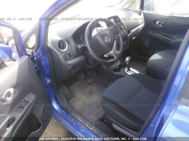 3N1CE2CP8FL448150 - 2015 NISSAN VERSA NOTE S/S PLUS/SV/SL/SR BLUE photo 5