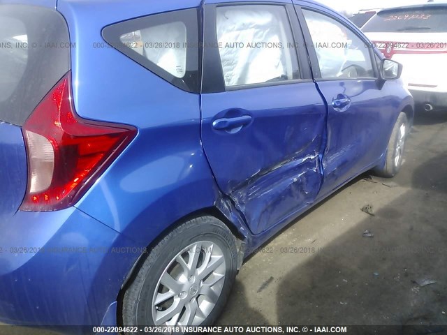 3N1CE2CP8FL448150 - 2015 NISSAN VERSA NOTE S/S PLUS/SV/SL/SR BLUE photo 6