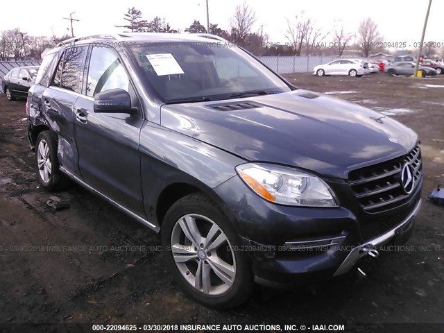 4JGDA5HB1DA248030 - 2013 MERCEDES-BENZ ML 350 4MATIC GRAY photo 1