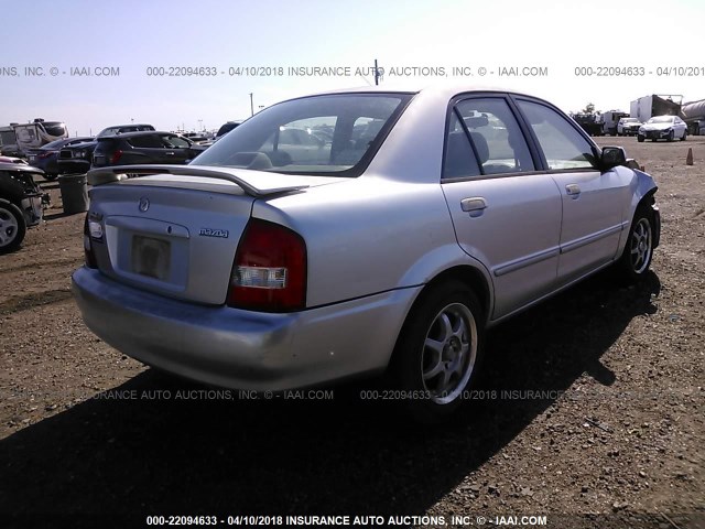 JM1BJ225421579243 - 2002 MAZDA PROTEGE DX/LX/ES GRAY photo 4