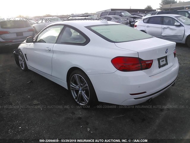 WBA3R1C59FK194103 - 2015 BMW 435 I WHITE photo 3