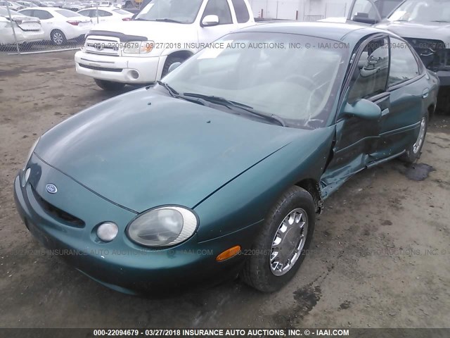 1FALP53SXTG244484 - 1996 FORD TAURUS LX GREEN photo 2