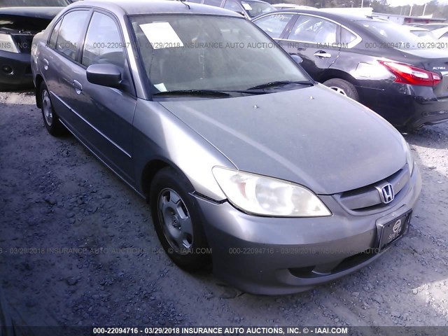 JHMES96654S008684 - 2004 HONDA CIVIC HYBRID SILVER photo 1