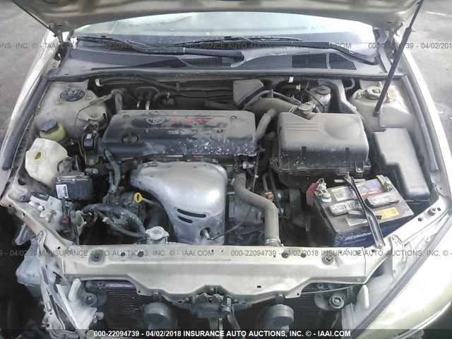 4T1BE32K25U597447 - 2005 TOYOTA CAMRY LE/XLE/SE შამპანური ფოტო 10