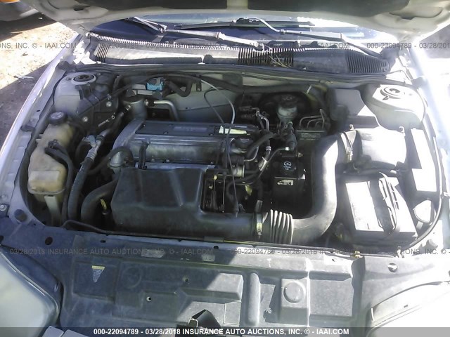 1G1JF52F137279822 - 2003 CHEVROLET CAVALIER LS SILVER photo 10