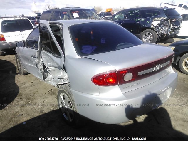 1G1JF52F137279822 - 2003 CHEVROLET CAVALIER LS SILVER photo 3