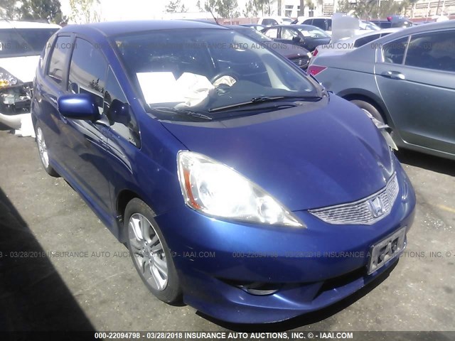 JHMGE8H52BC003982 - 2011 HONDA FIT SPORT BLUE photo 1