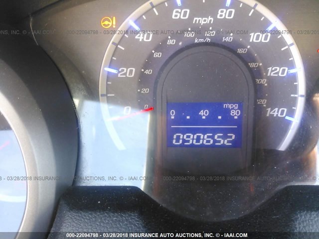 JHMGE8H52BC003982 - 2011 HONDA FIT SPORT BLUE photo 7