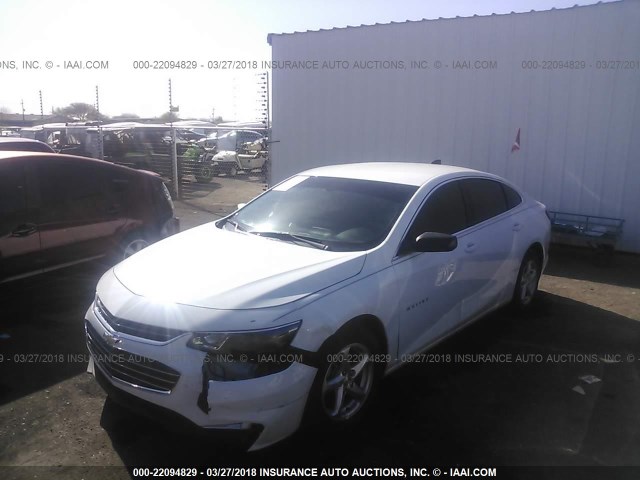 1G1ZB5ST7HF203054 - 2017 CHEVROLET MALIBU LS 白色 照片 2