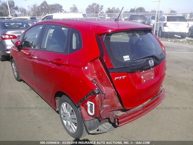 3HGGK5H58FM711667 - 2015 HONDA FIT LX RED photo 3