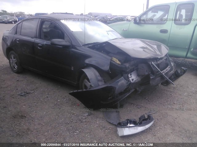 1G8AJ58F87Z206772 - 2007 SATURN ION LEVEL 2 BLACK photo 1